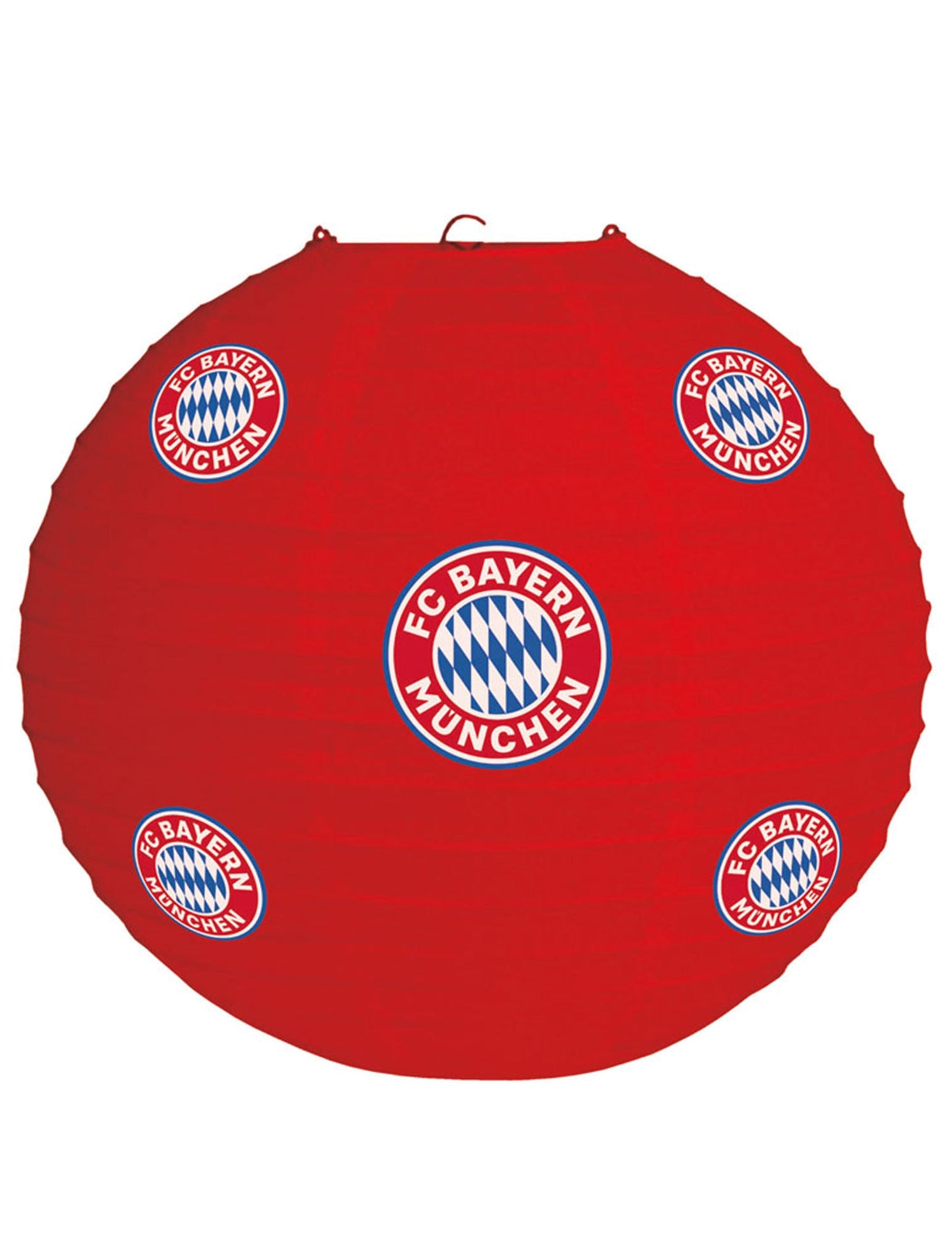 Lanterne FC Bayern Munich pour supporter rouge avec logos du club