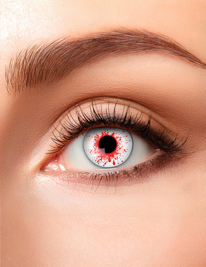 Контактни лещи без корекция Фантазия Кърваво око възрастен Хелоуин