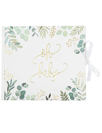 Книга за гости „О, бебе, евкалипт“, метал и злато, 22 x 19 см cm 68 страници