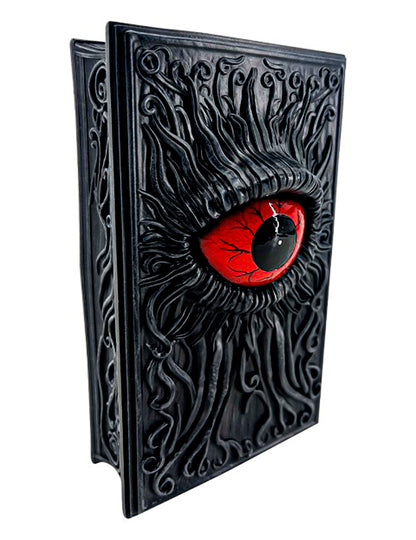 Декоративна книга от резин с кървавочервено око 12 x 5 x 20 cm