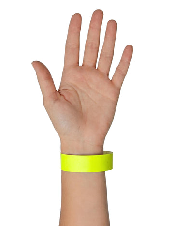 Комплект от 50 жълти парти гривни 