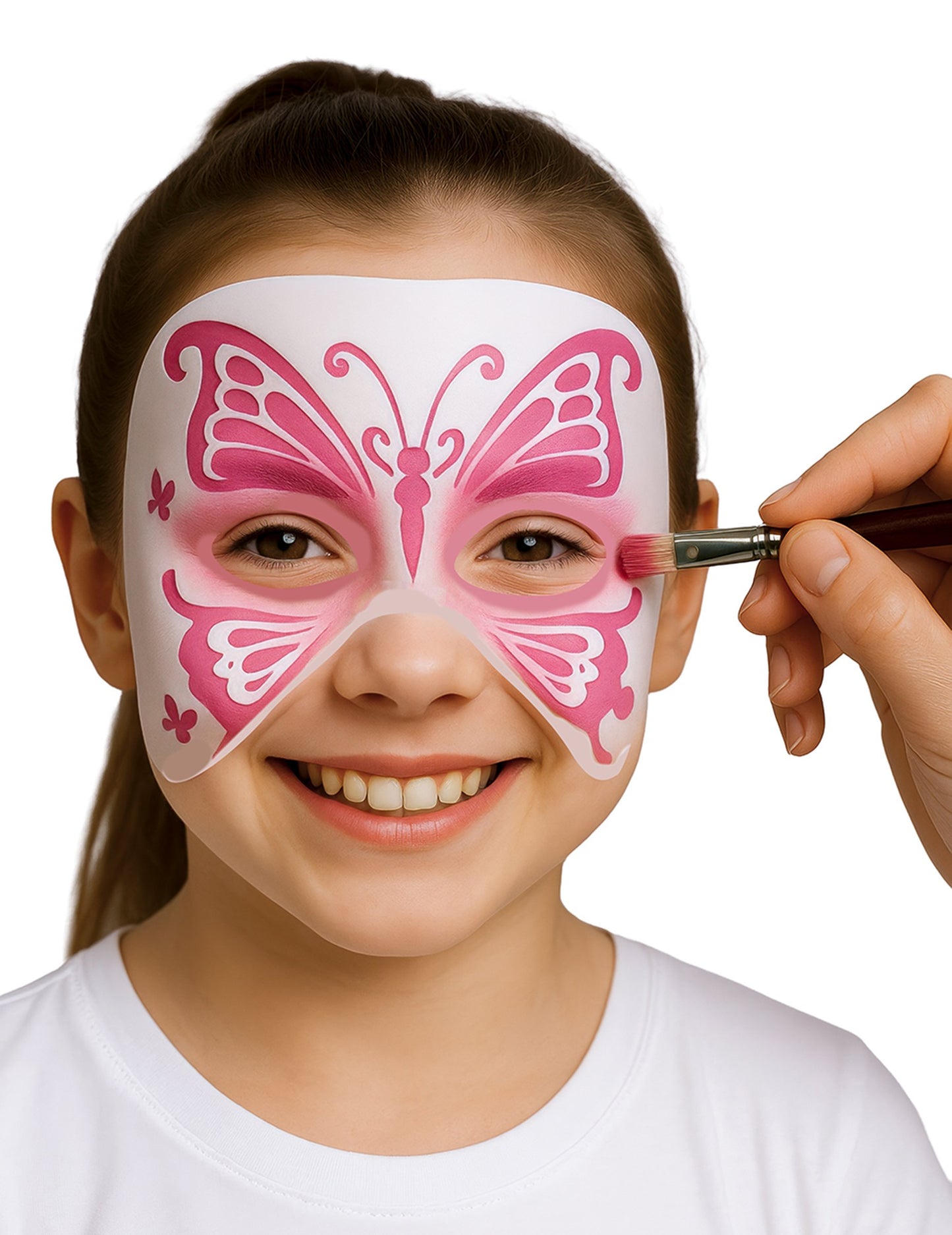 Комплект от 4 шаблона за рисуване на лица с животни за деца