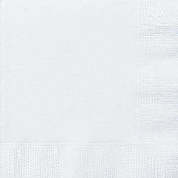 50 бели хартиени салфетки 33 x 33 cm 