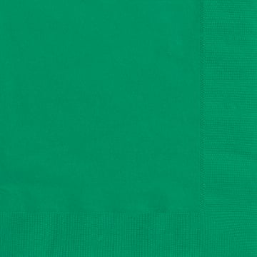 Serviettes en papier pour fête vertes
