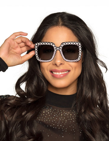 Възрастни черни Bling очила