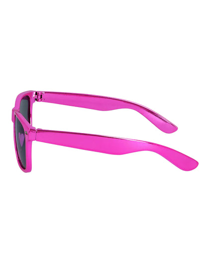 Lunettes blues rose métallique adulte