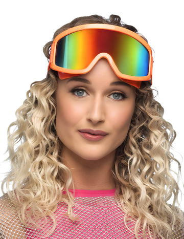 Възрастни неонови оранжеви ски очила