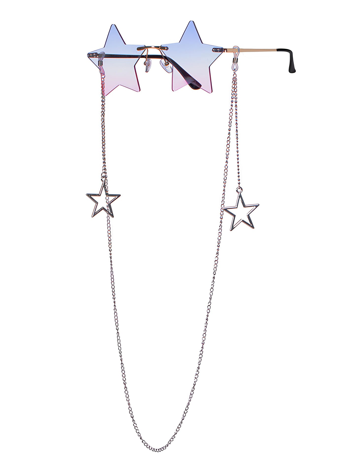 Очила звезди с верижка за възрастни 