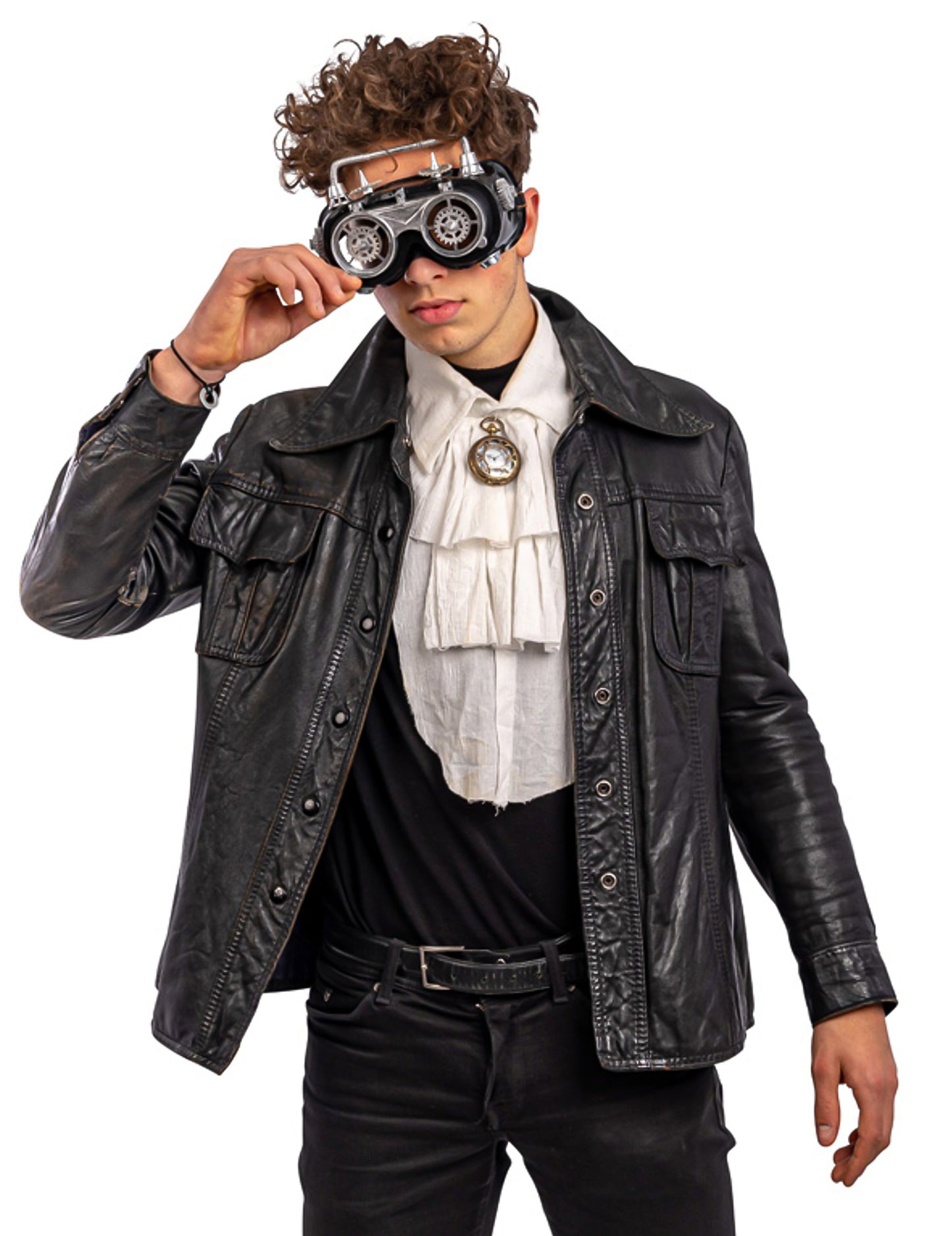 Сиви мобилни очила за възрастни steampunk