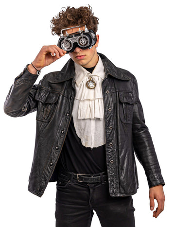 Сиви мобилни очила за възрастни steampunk