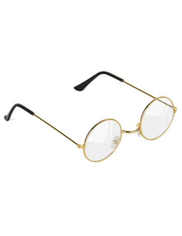 Lunettes de Père Noël pour adulte dorées