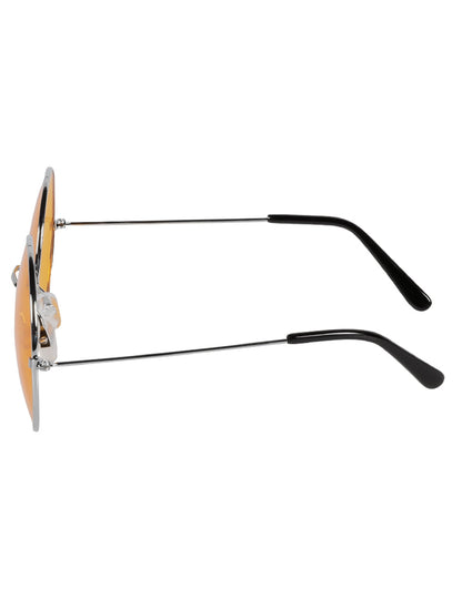 Гигантски кръгли оранжеви хипи очила