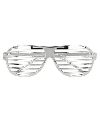 Gros plan sur la face avant des lunettes striées pour adulte