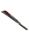 Machette sanglante Halloween pour adulte en plastique argenté et marron