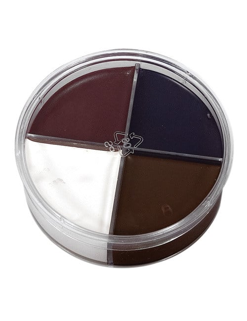 Kit de maquillage 4 couleurs pour adulte blanc marron noir et bordeaux