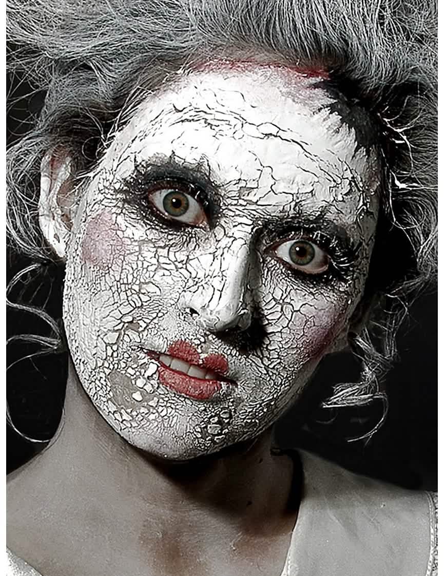 Maquillage cicatrice peau pour adulte blanc effet craquelé