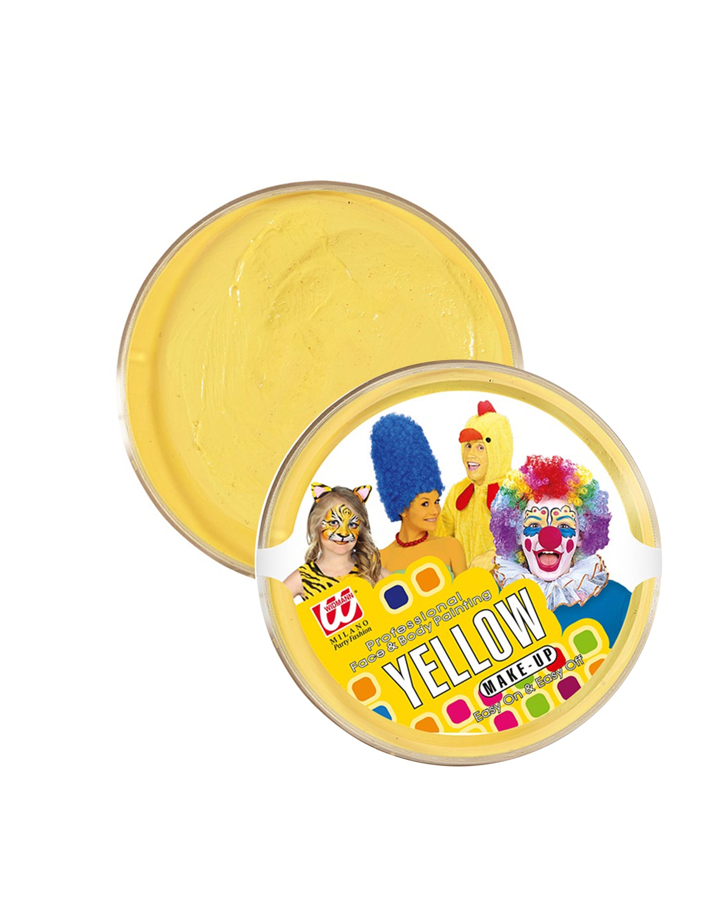 25 г жълта професионална кутийка за грим