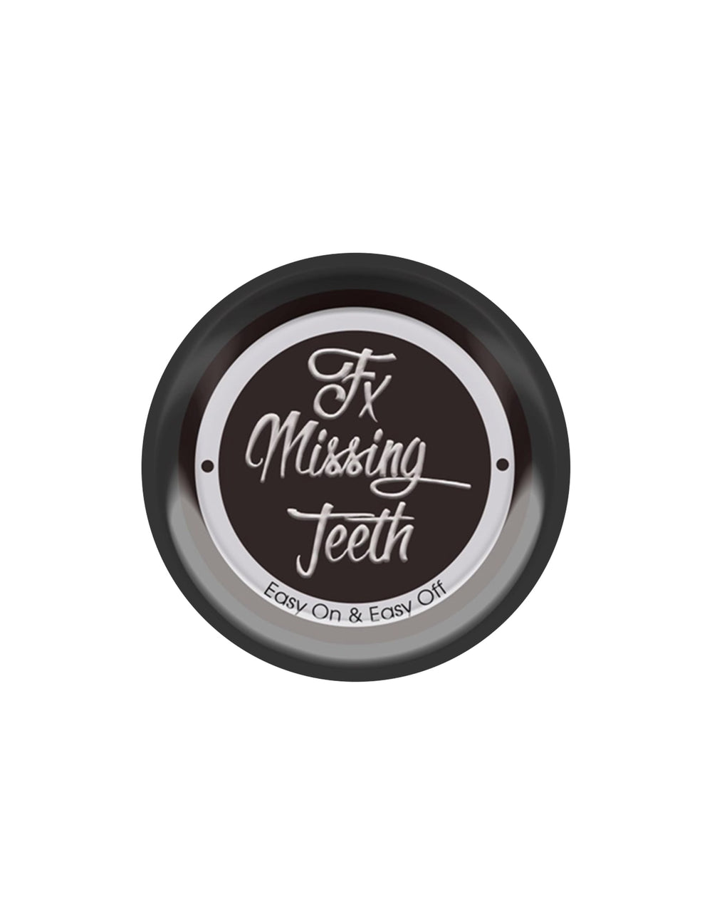 Gros plan sur le couvercle du maquillage pour dent noire