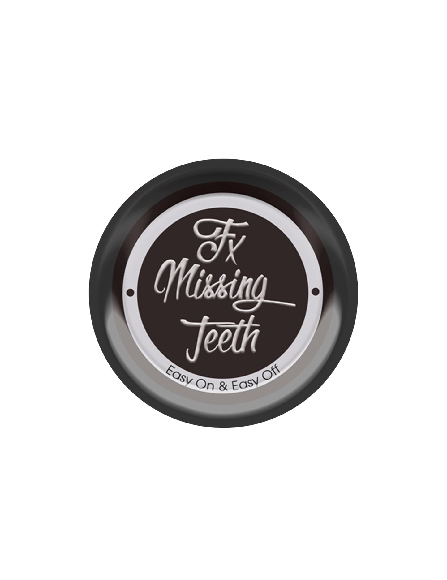 Gros plan sur le couvercle du maquillage pour dent noire