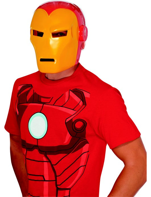 Masque Iron Man™ pour adulte rouge et jaune