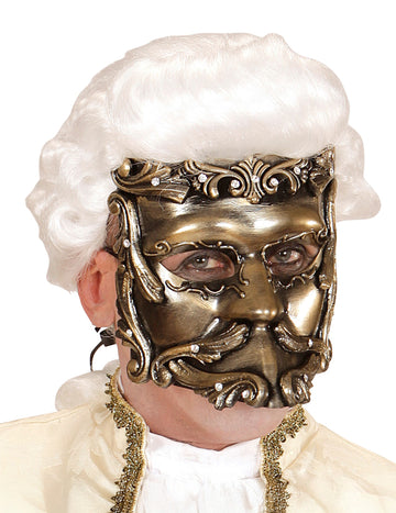 Masque baroque bronze adulte