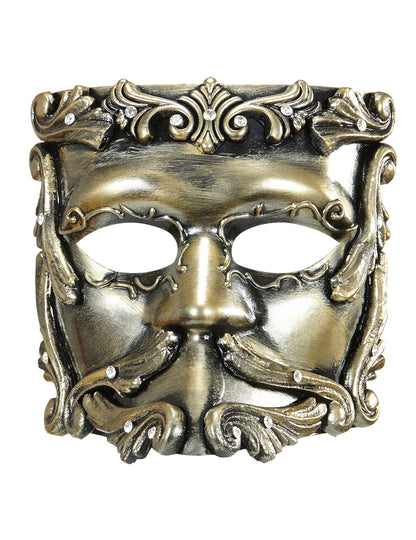 Vue de face du masque baroque pour adulte
