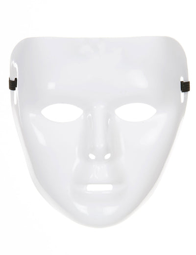 Masque blanc brillant pour adulte