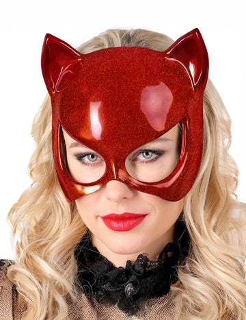 Маска за възрастни червени котки