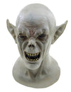 Masque de créature pour adulte halloween gris avec dents et oreilles pointues
