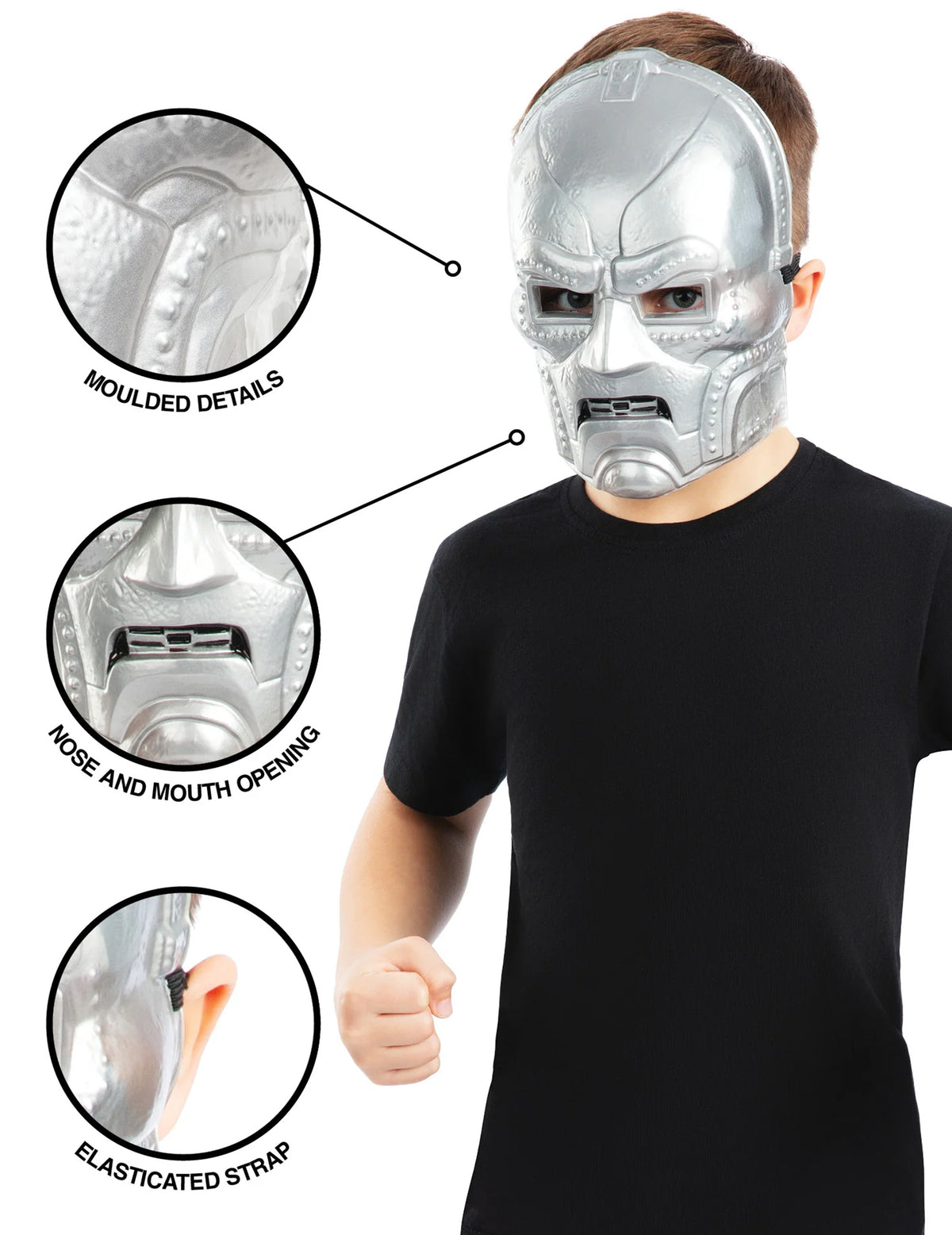 Masque Docteur Doom Avengers Doomsday™ enfant