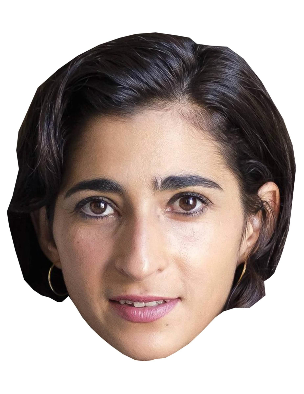 Реалистична картонена маска на обирджия Alba Flores за възрастен