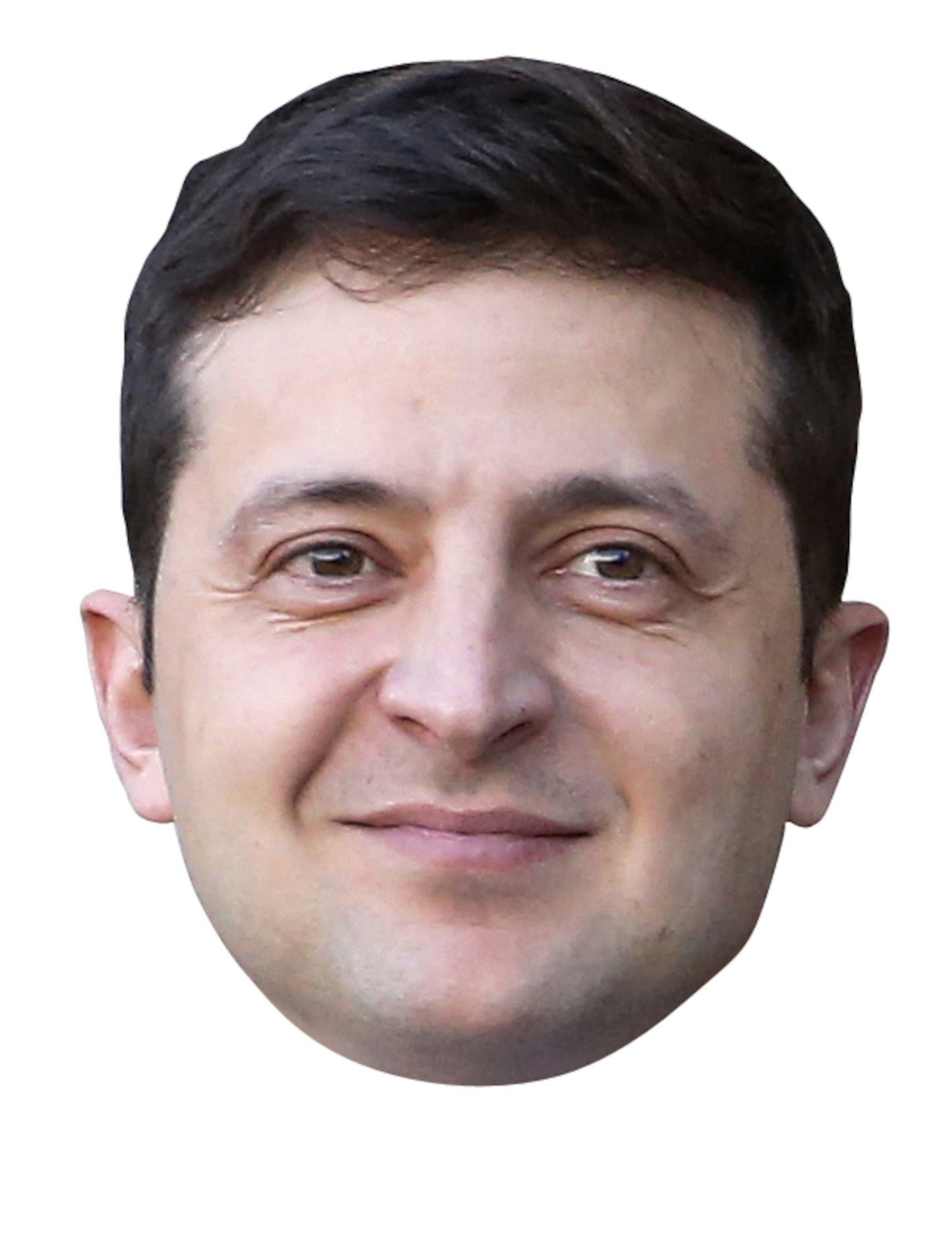 Masque en carton Volodymyr Zelensky pour adulte réaliste