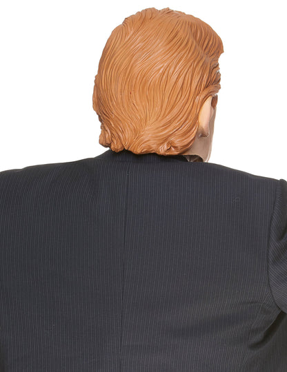 Vue de dos du masque humoristique en latex Donald
