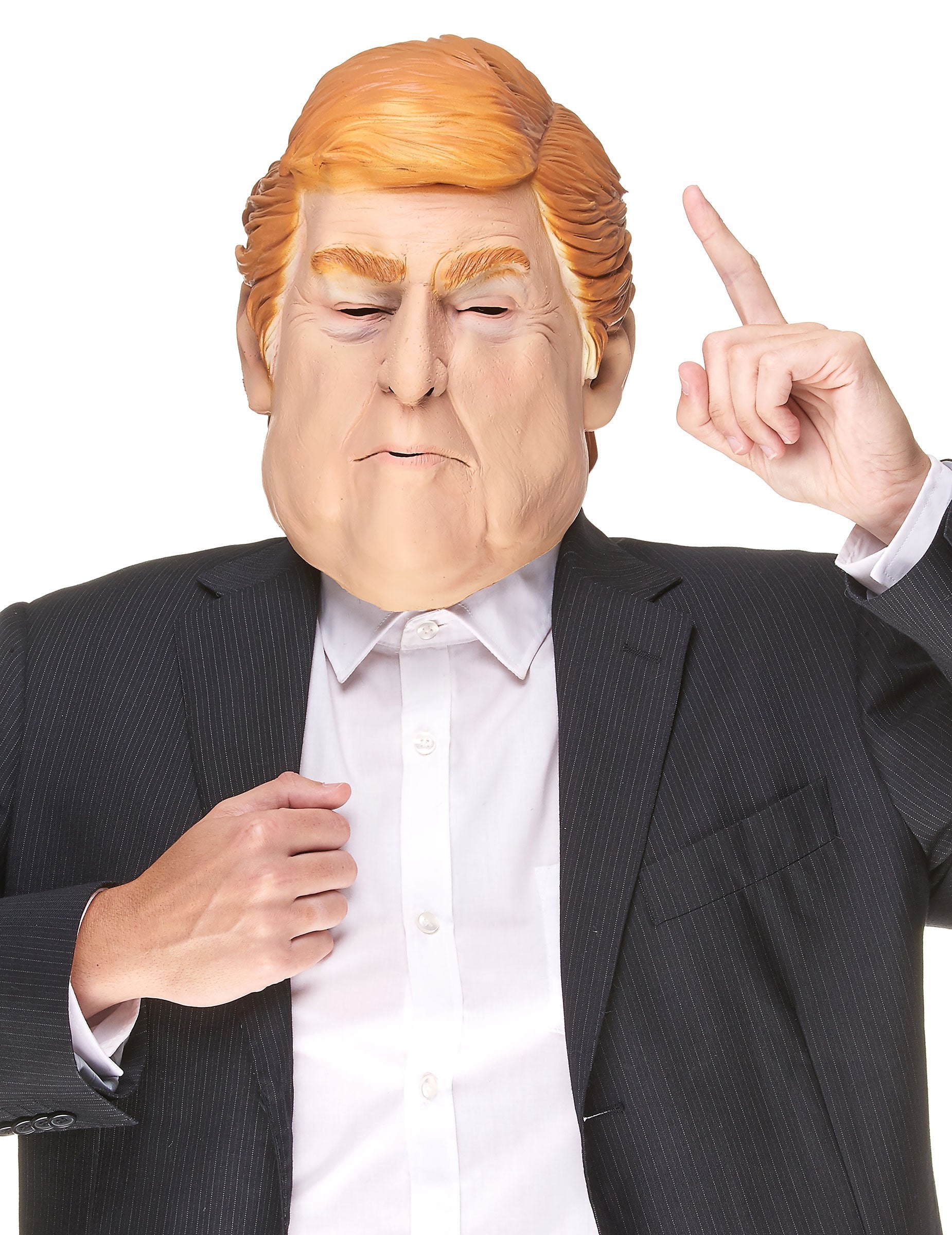 Masque humoristique en latex Donald pour adulte orange