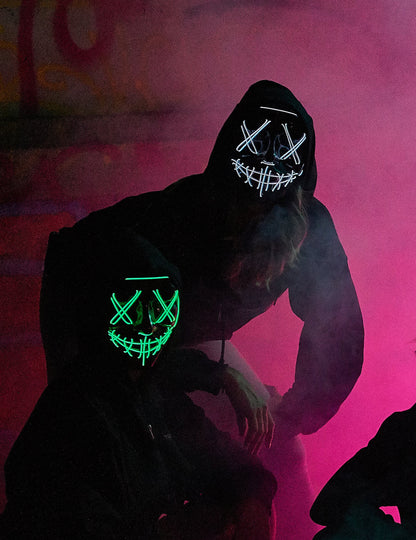 Възрастна маска от светла светодиодна маска на Fuchsia