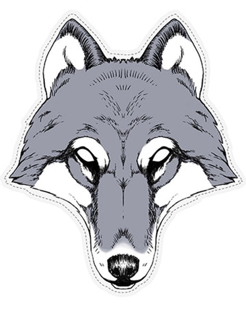 Маска на вълчи хартия 28 х 32 см