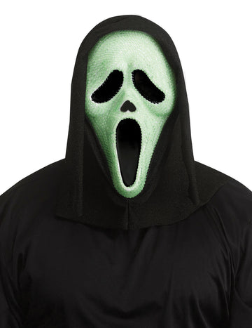 Фосфоресцираща маска Scream™ със стразове за възрастни 