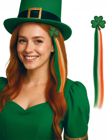 Ирландски кичур коса с детелина