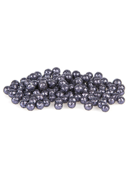 Мини тъмносини блестящи топчета, 8 мм, 10 г, за декорация на маса