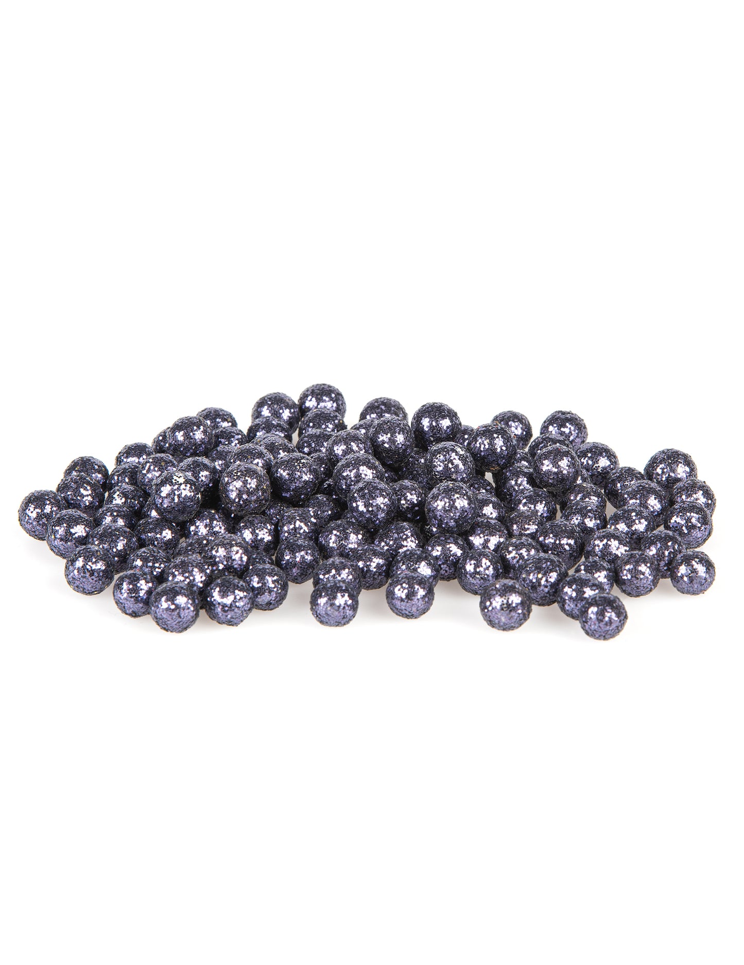 Mini boules pailletées décoration de table bleu marine