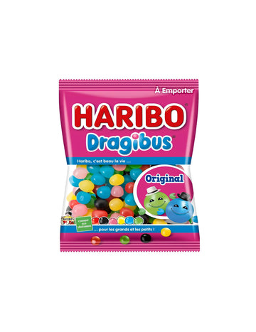 Мини пакетче с бонбони Dragibus Haribo за деца в многоцветен вариант