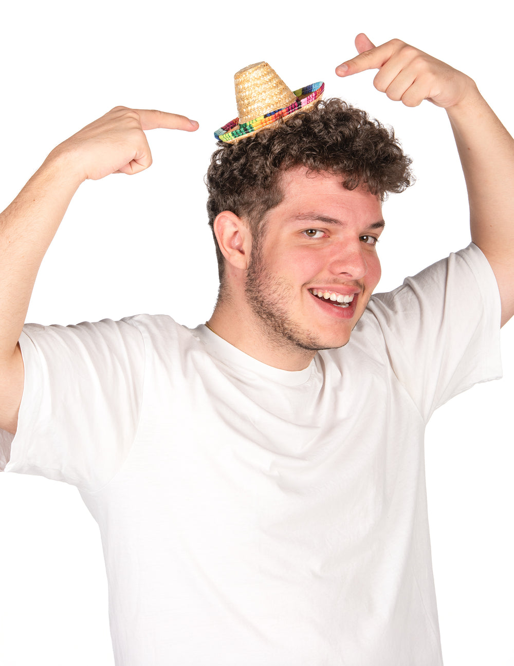 Mise en situation du mini sombrero coloré