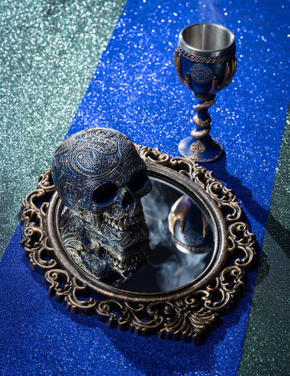 Огледало в черно и античен бронз, 40 см