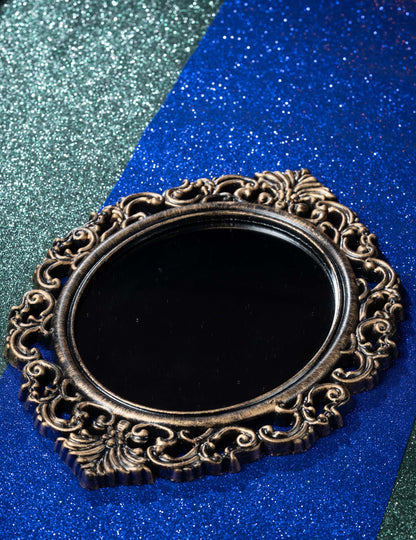 Огледало в черно и античен бронз, 40 см