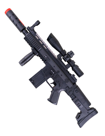 Картечница със звук и лек дим ефект