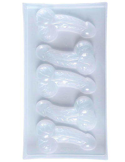 Moule à glaçons zizi pour adulte blanc transparent
