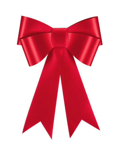 Декоративна червена хартиена панделка 55 x 71 см