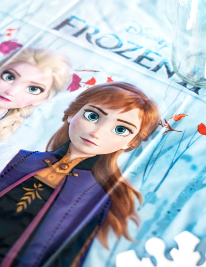 Nappe en plastique La Reine des Neiges 2 pour enfant bleue avec Elsa et Anna