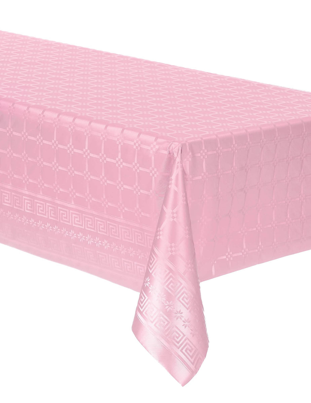 Nappe en rouleau papier damassé rose pastel