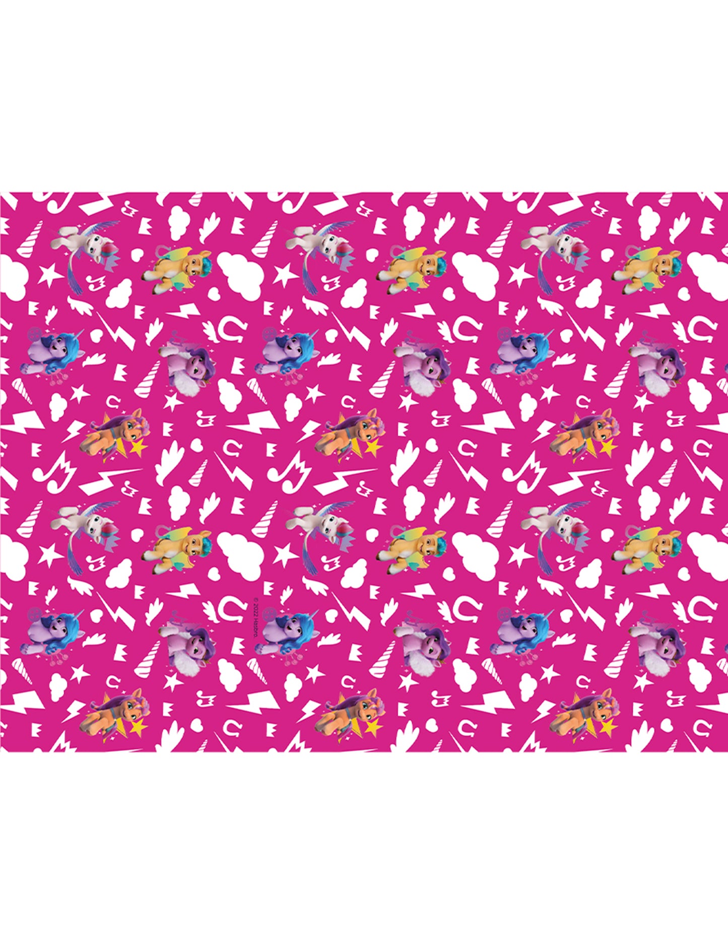 Détail des motifs de la nappe My Little Pony